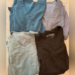 Grey's Anatomy Scrub Tops - Blue, Gray, Black